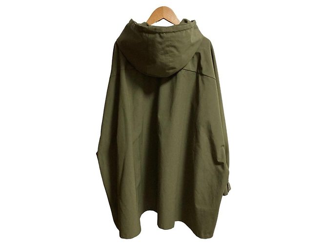 Autre Marque Abrigo poncho VACHEMENT de taffeta de shell reciclado Verde Caqui - vista 4
