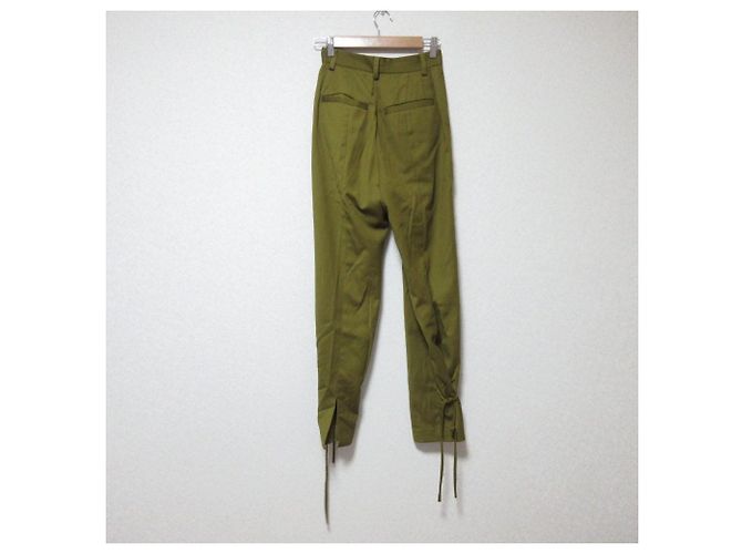 Autre Marque CLANE Tuck Pants Verde Cachi - vista 2