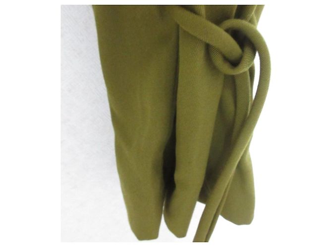 Autre Marque CLANE Tuck Pants Verde Cachi - vista 4
