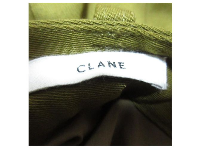 Autre Marque CLANE Tuck Pants Verde Cachi - vista 5
