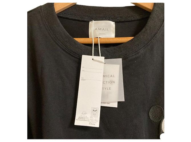 Autre Marque AMAIL Disney Collaboration Oversized Cut and Sewn Schwarz - Ansicht 5