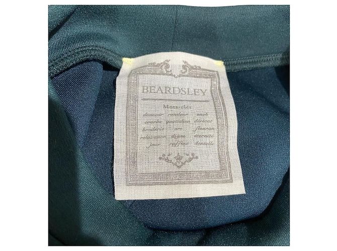 Autre Marque Vestido BEARDSLEY con espalda acampanada Negro Beige Verde - vista 3