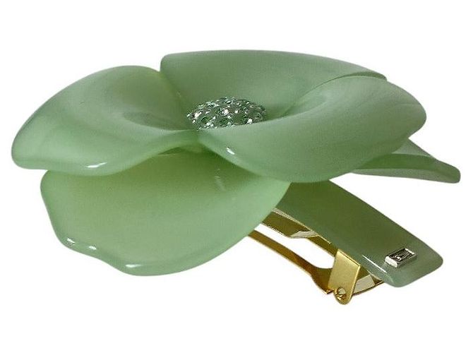 Autre Marque Fermi Flower Rhinestone ALEXANDRE DE PARIS Verde - vista 2