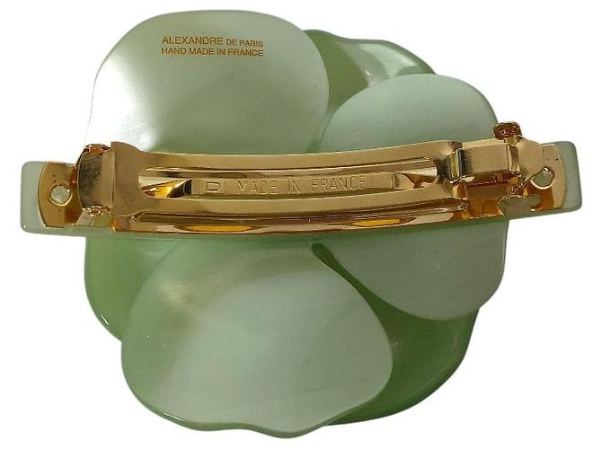 Autre Marque Fermi Flower Rhinestone ALEXANDRE DE PARIS Verde - vista 4