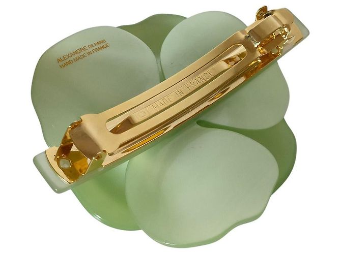 Autre Marque Fermi Flower Rhinestone ALEXANDRE DE PARIS Verde - vista 6