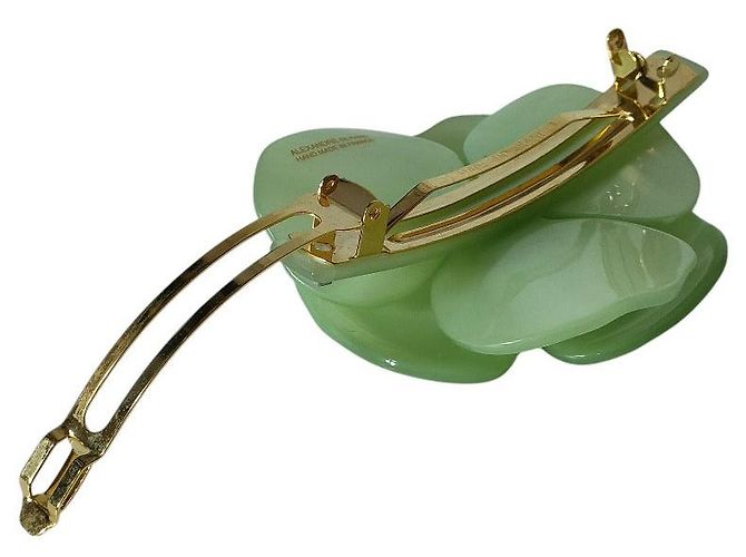 Autre Marque Fermi Flower Rhinestone ALEXANDRE DE PARIS Verde - vista 8