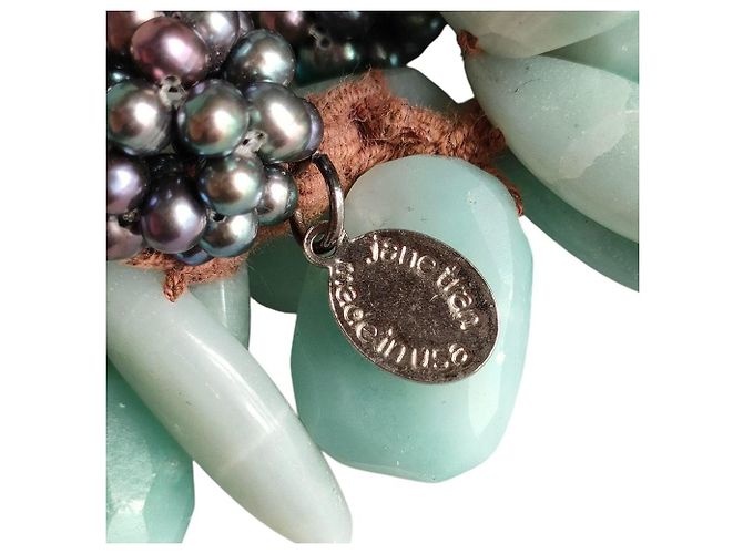 Autre Marque Bracciale elastico per capelli in pietra Acca Blu - vista 7
