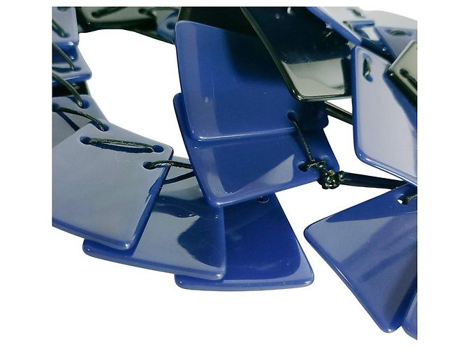 Autre Marque Bracciale matohu Square Parts Bicolor Nero - vista 6
