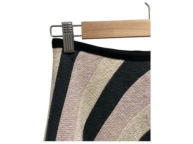 Autre Marque Falda mina perhonen bavarois de mezcla de cachemira Negro Beige - vista 2