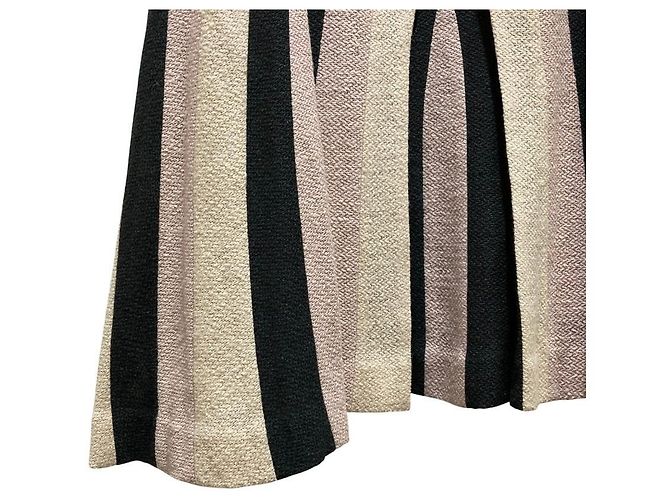 Autre Marque Falda mina perhonen bavarois de mezcla de cachemira Negro Beige - vista 3
