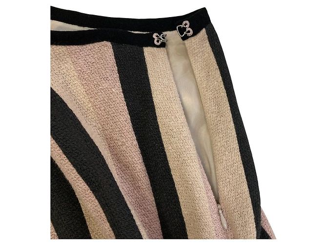 Autre Marque Falda mina perhonen bavarois de mezcla de cachemira Negro Beige - vista 5