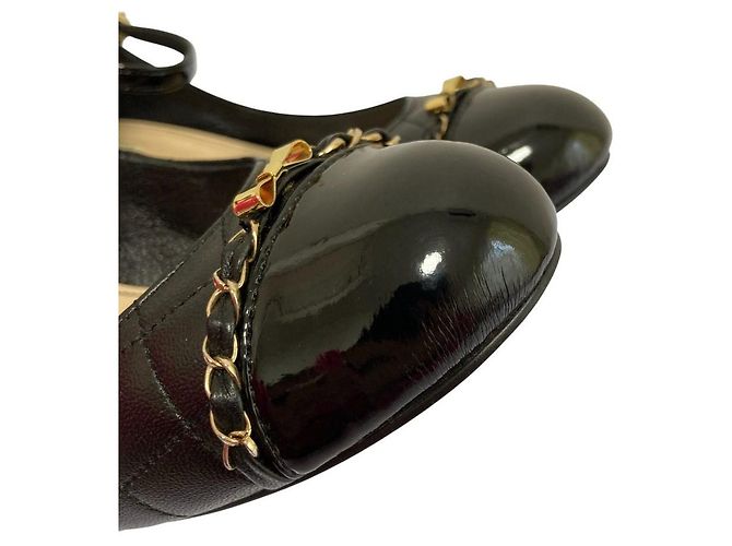 Autre Marque STRAWBERRY-FIELDS Pumps mit gestepptem Bandriemen Schwarz - Ansicht 10