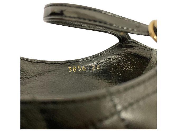 Autre Marque STRAWBERRY-FIELDS Pumps mit gestepptem Bandriemen Schwarz - Ansicht 7