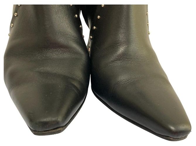Autre Marque Stivaletti in pelle con borchie PELLICO Nero - vista 10