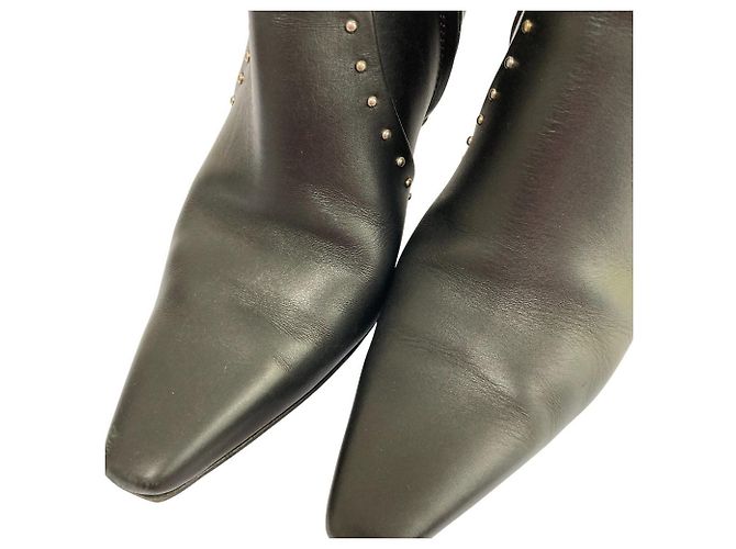Autre Marque Stivaletti in pelle con borchie PELLICO Nero - vista 11
