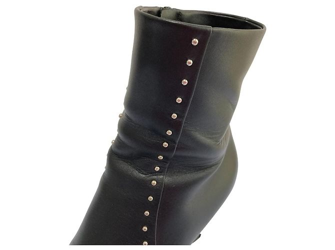 Autre Marque Stivaletti in pelle con borchie PELLICO Nero - vista 12