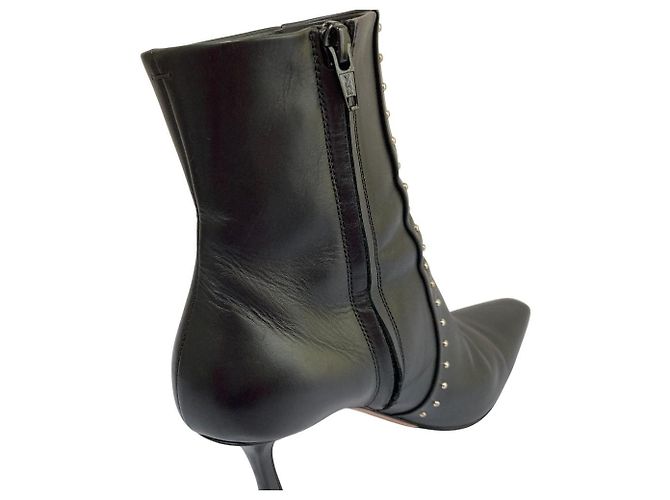 Autre Marque Stivaletti in pelle con borchie PELLICO Nero - vista 13