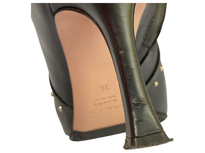 Autre Marque Stivaletti in pelle con borchie PELLICO Nero - vista 17