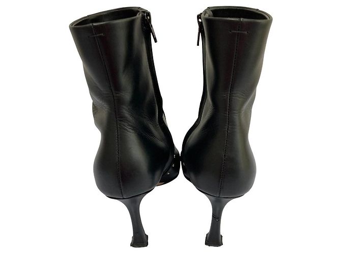 Autre Marque Stivaletti in pelle con borchie PELLICO Nero - vista 5