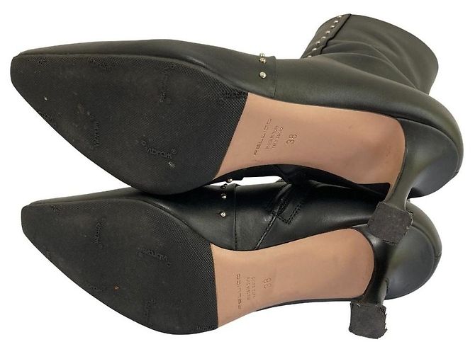 Autre Marque Stivaletti in pelle con borchie PELLICO Nero - vista 6