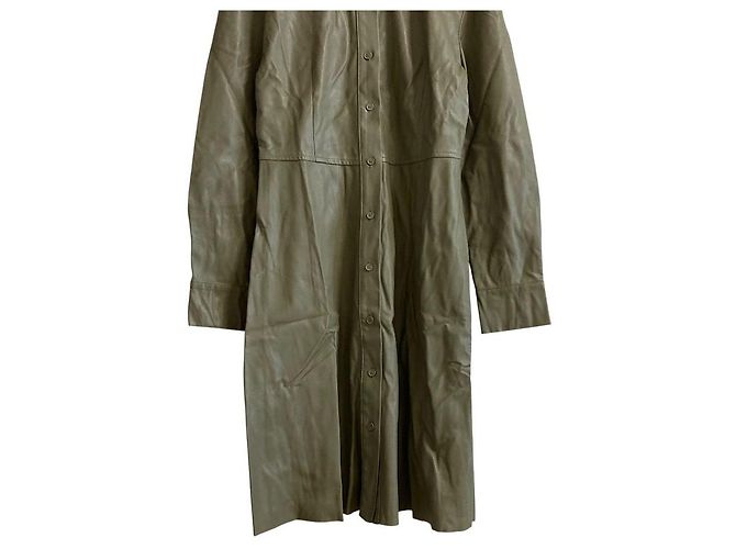 Autre Marque MAX&Co. Eco-Lederkleid Grün Olivgrün - Ansicht 5