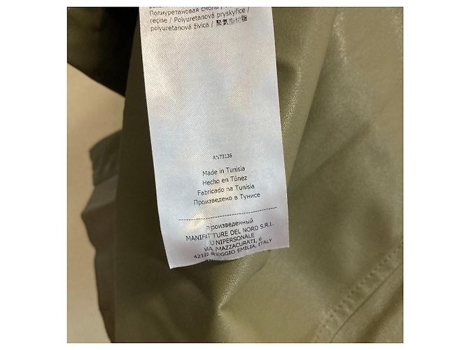 Autre Marque MAX&Co. Eco-Lederkleid Grün Olivgrün - Ansicht 9