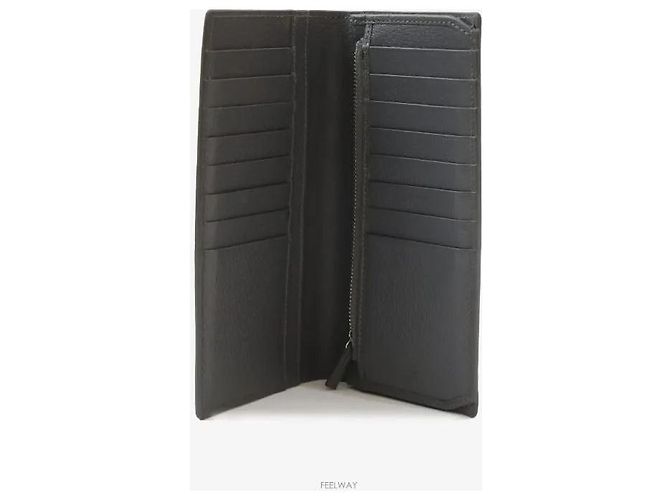 Gucci Long Wallet Grey Leather Brown - view 2