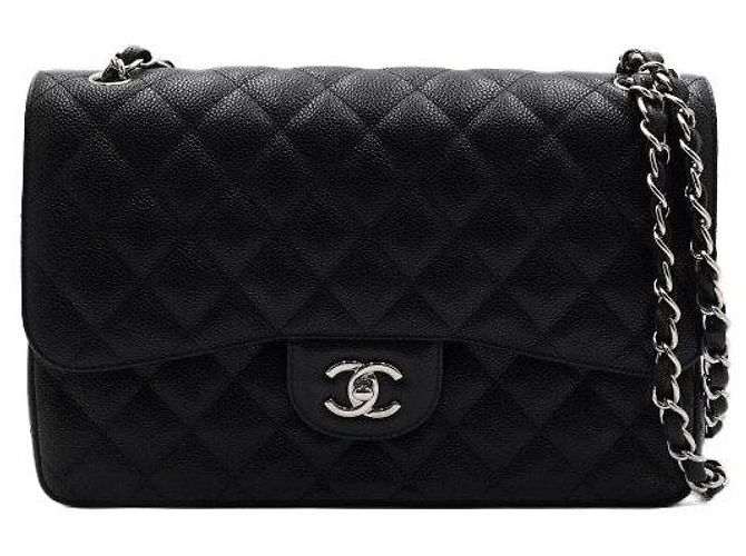 Chanel Borsa a tracolla con catena argentata Nero - vista 2