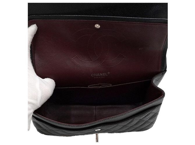 Chanel Borsa a tracolla con catena argentata Nero - vista 6