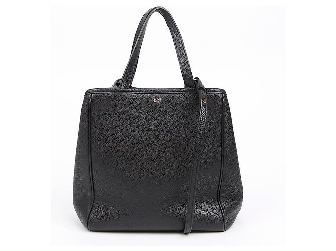Cabas Céline Borsa a spalla Tote Fold piccola in pelle di vitello Nera Nero - vista 2