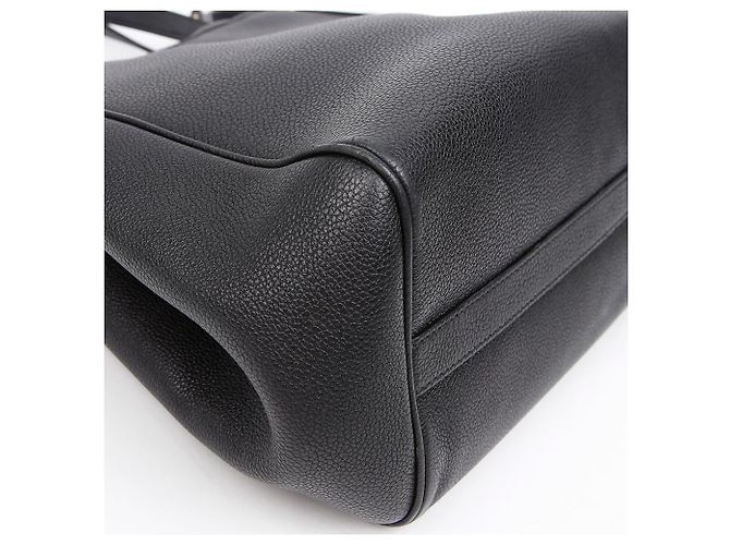 Cabas Céline Borsa a spalla Tote Fold piccola in pelle di vitello Nera Nero - vista 7