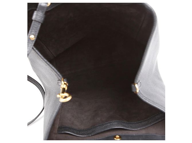 Cabas Céline Borsa a spalla Tote Fold piccola in pelle di vitello Nera Nero - vista 9