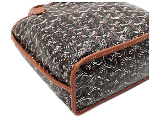 Goyard Mini Tote Bag SAC ANJOU Black Tan - vista 9