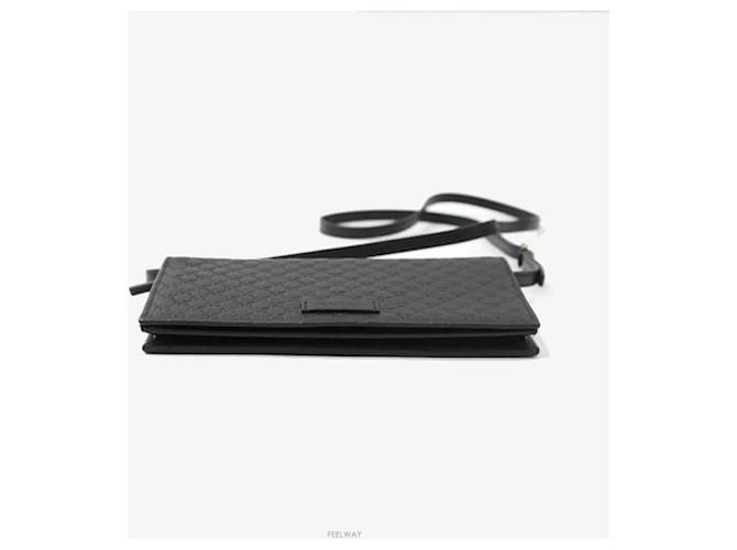 Gucci Borsa a Tracolla Microshima Nera Nero - vista 4