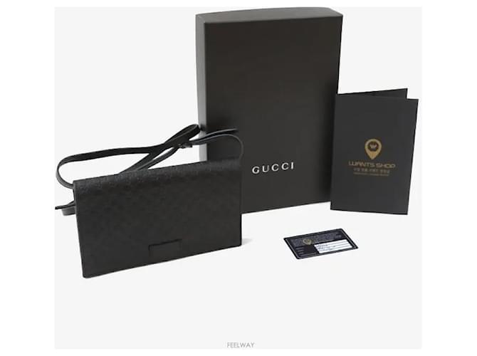 Gucci Borsa a Tracolla Microshima Nera Nero - vista 8