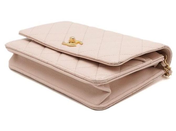 Chanel Borsa crossbody da donna con catena dorata Rosa - vista 9