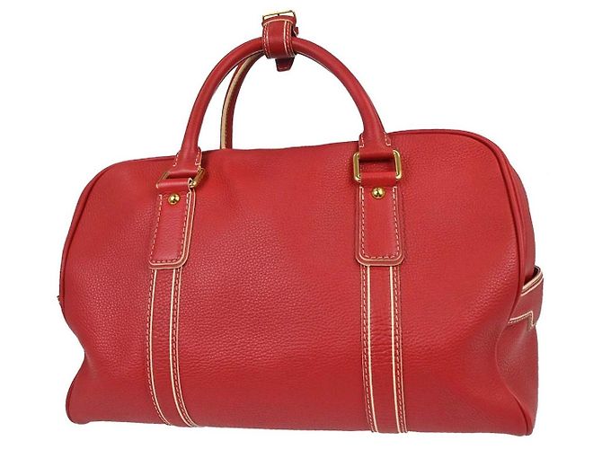 Louis Vuitton Carryall Leather Rosso - vista 2
