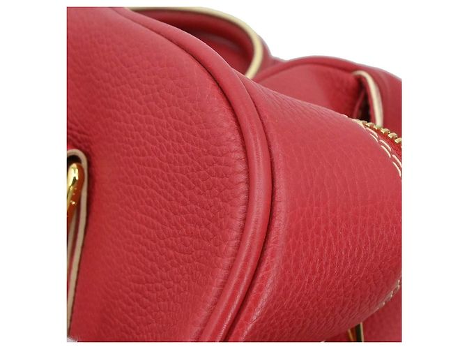 Louis Vuitton Carryall Leather Rosso - vista 6