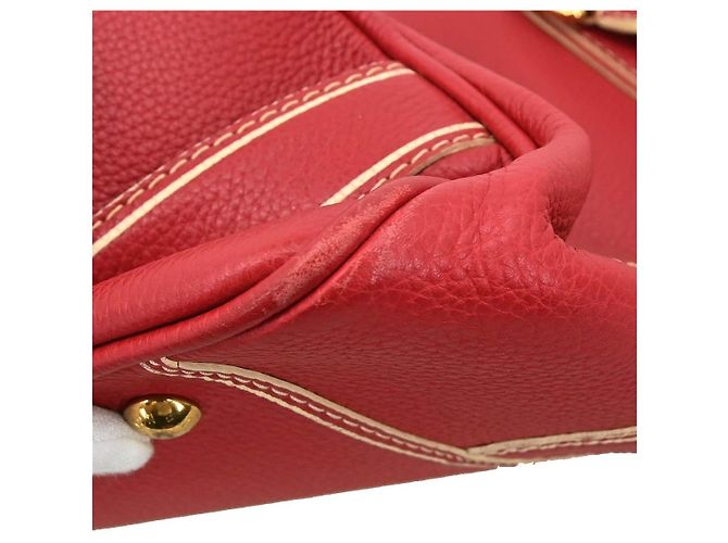 Louis Vuitton Carryall Leather Rosso - vista 7