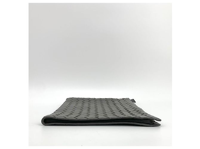 Bottega Veneta Clutch Document Intrecciato Large Marrone - vista 3