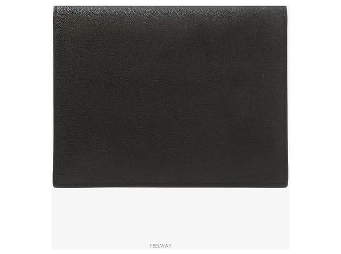 Saint Laurent Clutch Uptown Pouch Black Gold Nero - vista 3