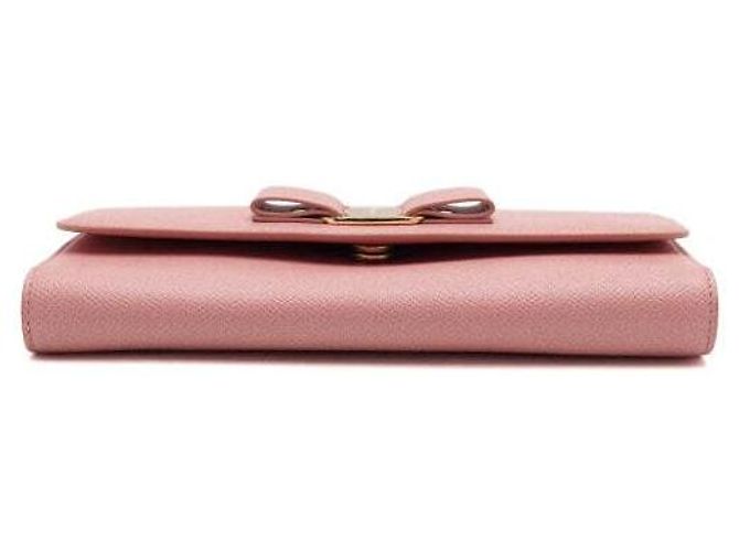Salvatore Ferragamo Mini Clutch con Fiocco Rosa e Borsa a Tracolla con Catena Dorata - vista 7