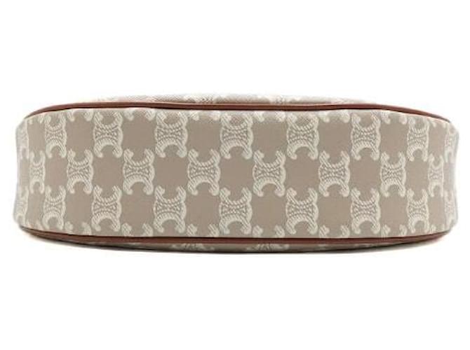 Céline Borsa Hobo Triomphe Ava Beige Marrone - vista 6