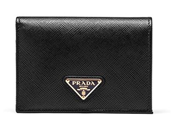 Gucci Saffiano Triangular Logo Black Women's Wallet - view 3