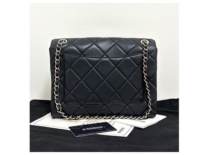 Chanel Borsa a Tracolla Season Chain Nera Nero - vista 4