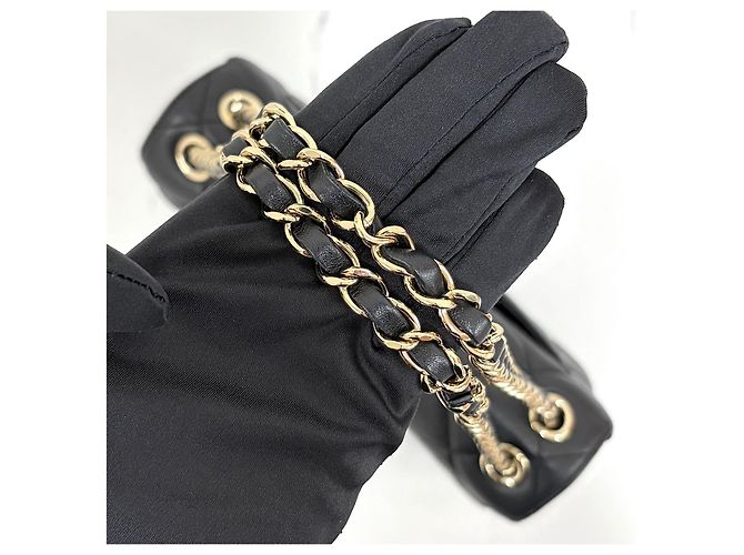 Chanel Borsa a Tracolla Season Chain Nera Nero - vista 8