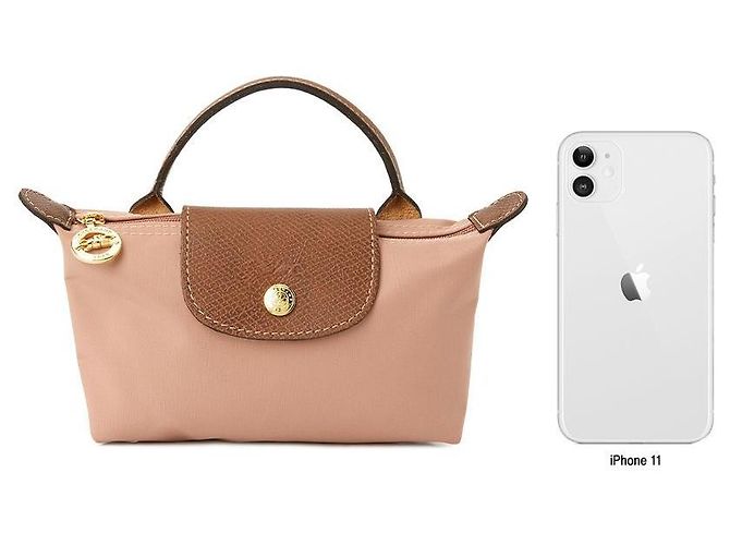 Longchamp Borsa Tote Pochette Le Pliage da donna - vista 9