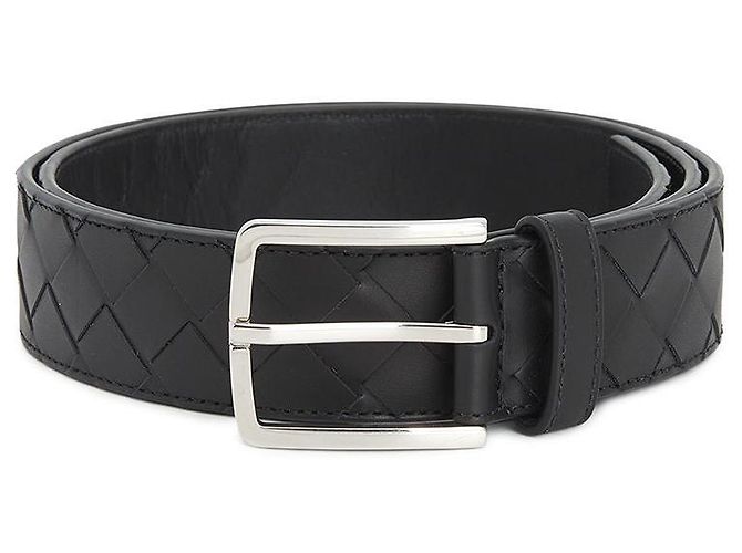 Bottega Veneta Cintura Intrecciato da uomo Nero - vista 2