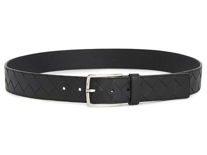 Bottega Veneta Cintura Intrecciato da uomo Nero - vista 3