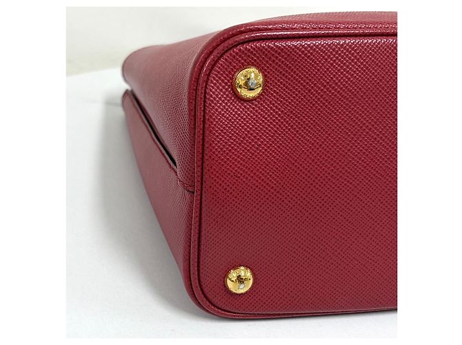 Prada Saffiano Panier Tote Bag Medium Rot - Ansicht 12
